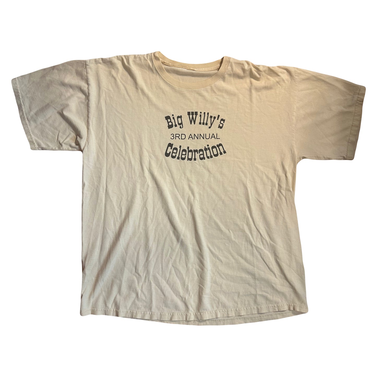 Big Willy’s 3rd Annual Celebration Tshirt - Large - 23” x 27”