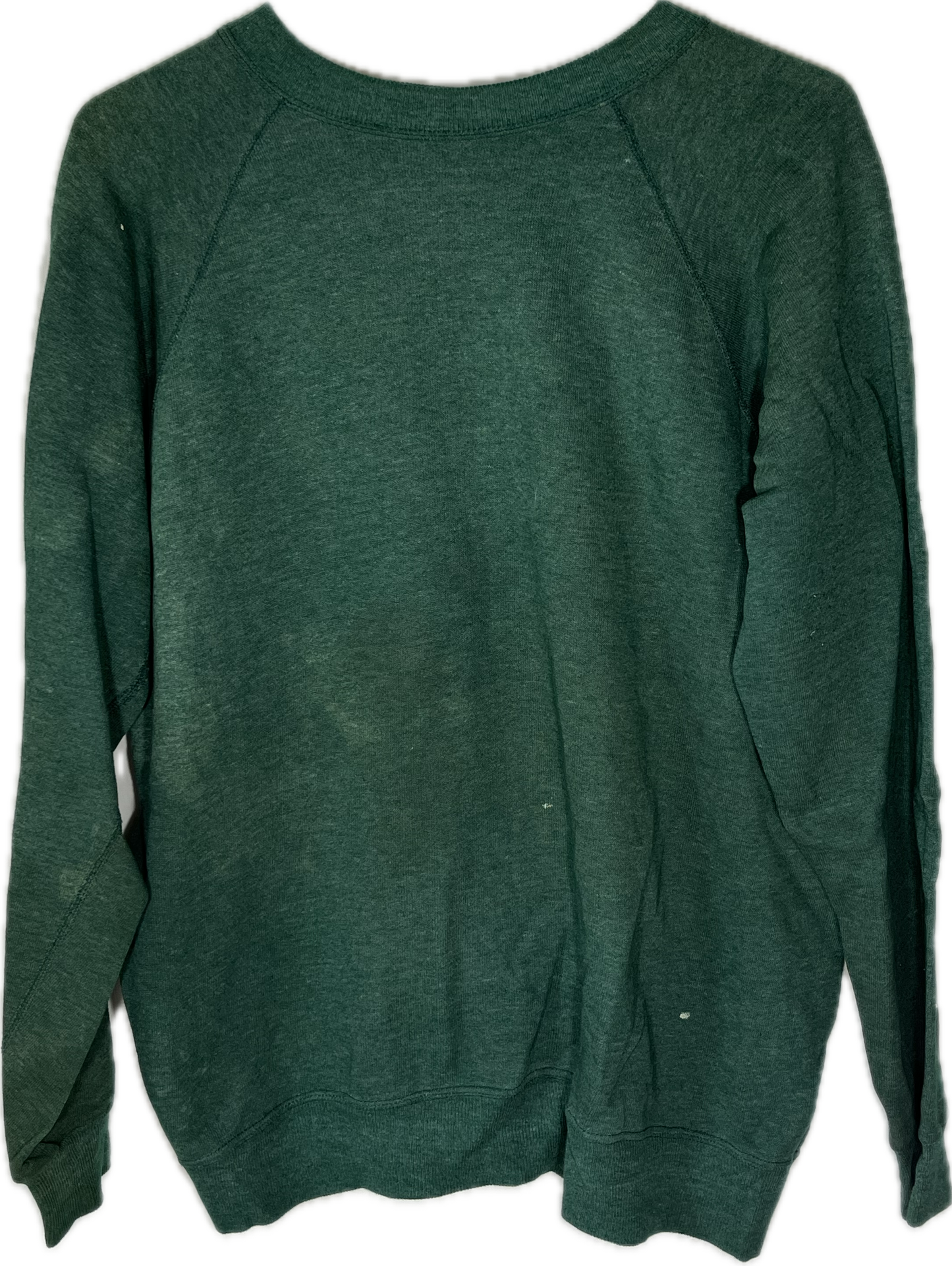 80/90’s Blank Boxy Green Crewneck Sweatshirt - Large - 22.5” x 22.5”