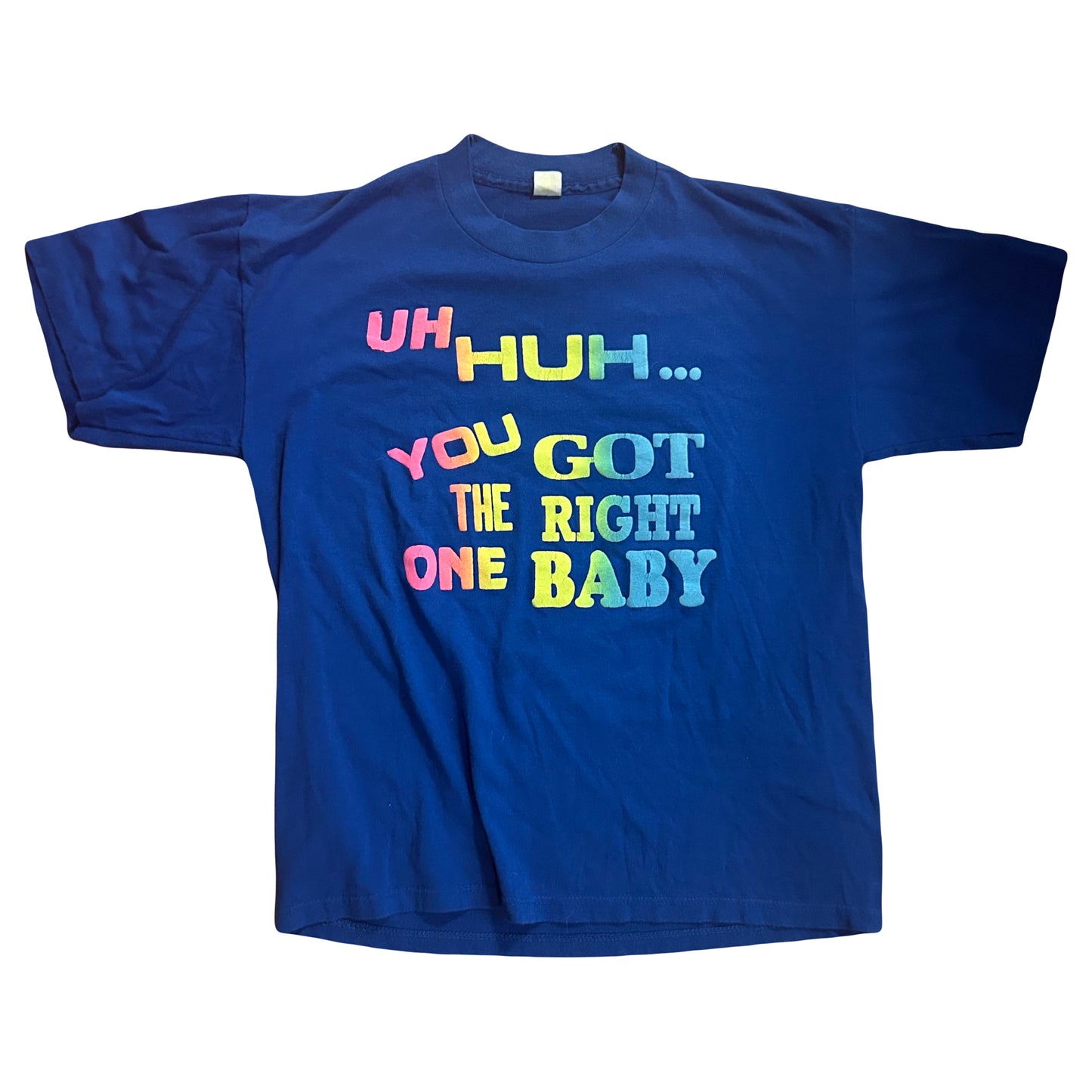 80’s Sportswear Uh Huh… You Got The Right One Baby Boxy Tshirt - Medium - 20” x 26”