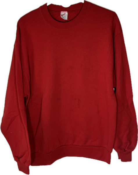 Plain red crewneck sweatshirt 2025