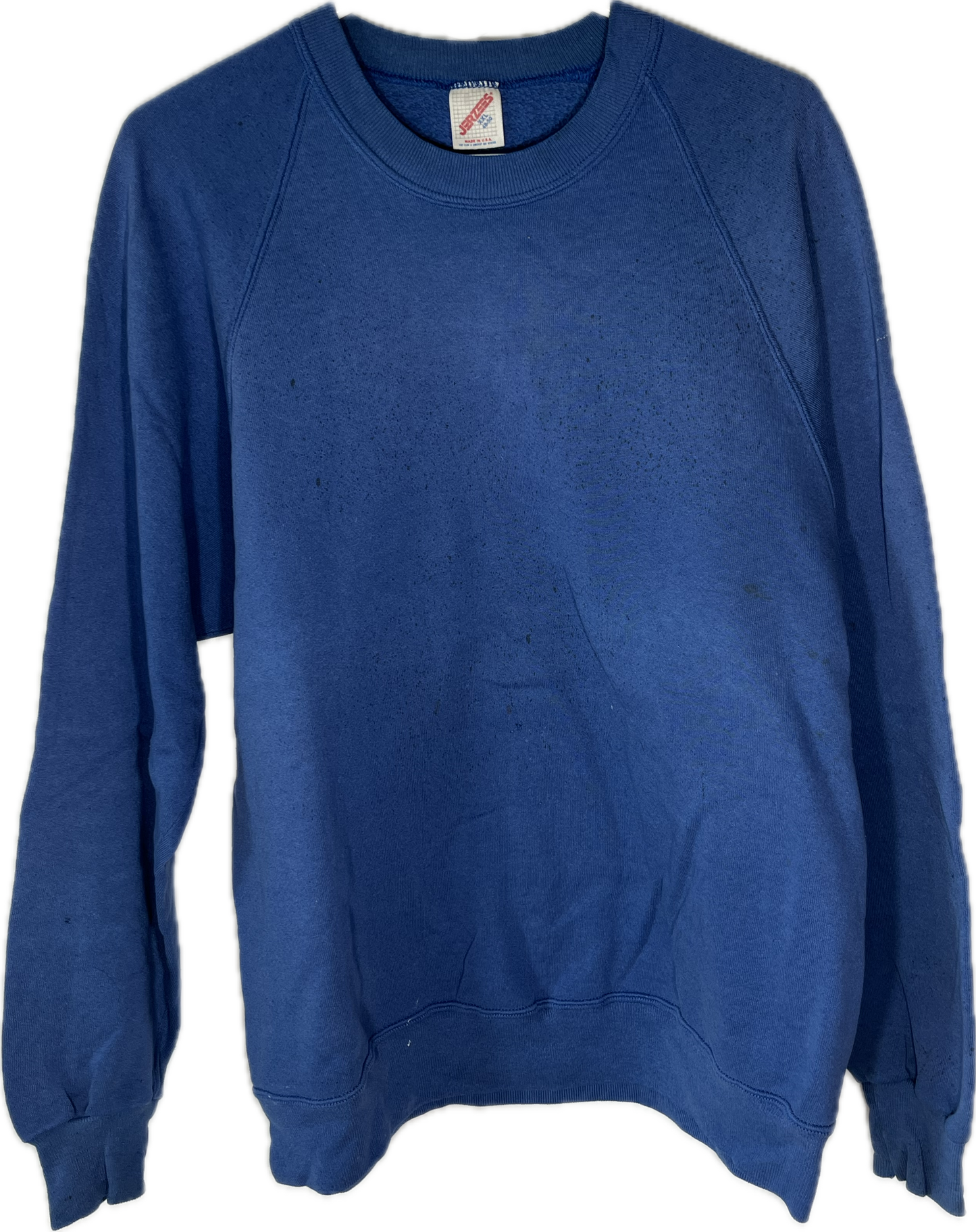 90’s Jerzees Blank Blue Crewneck Sweatshirt - Large - 22” x 26.5”