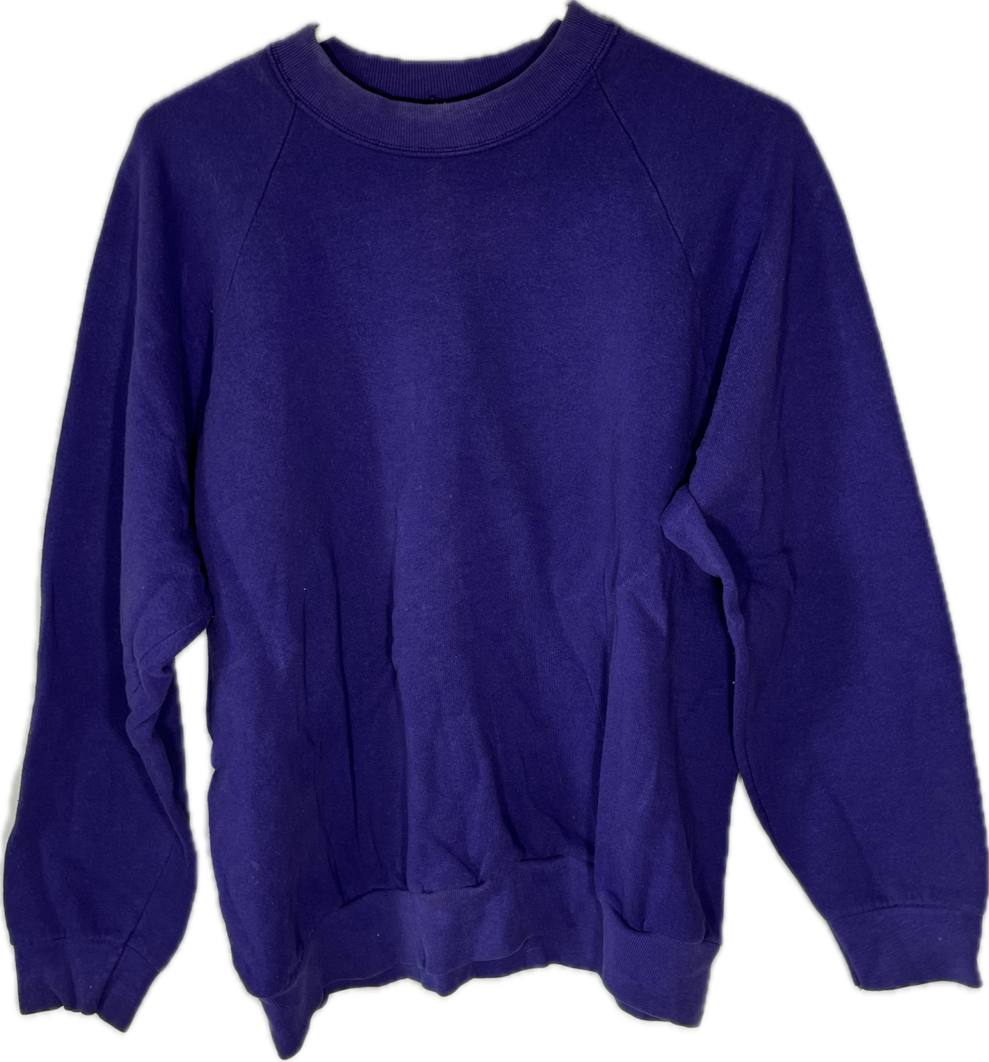 80/90’s FOTL Blank Boxy "Ladies" Purple Crewneck Sweatshirt - Large - 22” x 23.5”