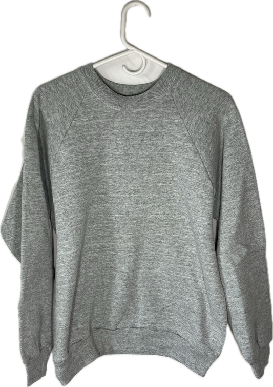 90’s FOTL Blank Grey Crewneck Sweatshirt - Medium - 21” x 24.5”