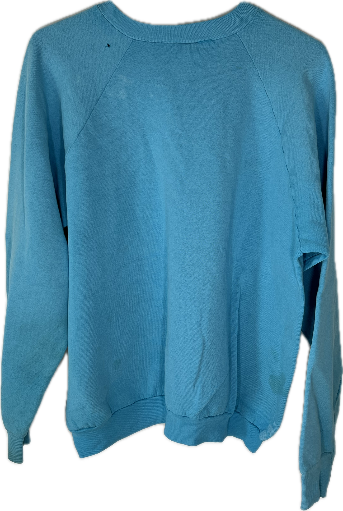 80/90’s FOTL Blank Teal Boxy Crewneck Sweatshirt - XLarge - 24” x 23.5”