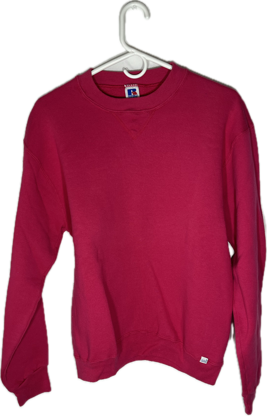 80’s Russell Athletic Blank Pink Crewneck Sweatshirt - Medium - 20.5” x 24.5”