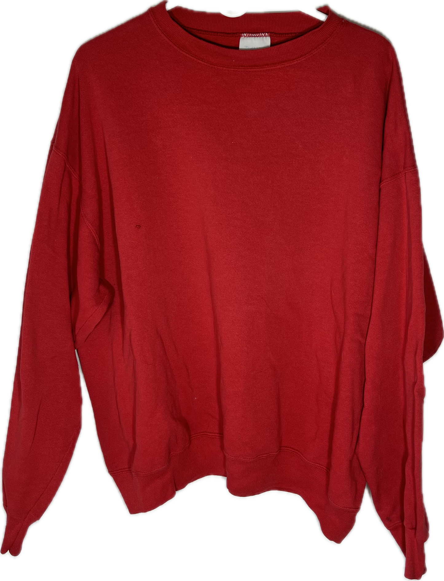 90’s Tultex Blank Boxy Red Crewneck Sweatshirt - XLarge - 27.5” x 25.5”