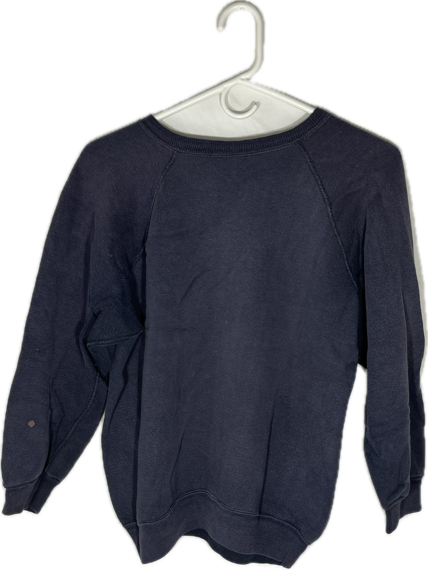 80/90’s Blank Boxy Navy Crewneck Sweatshirt - Medium - 21” x 20”