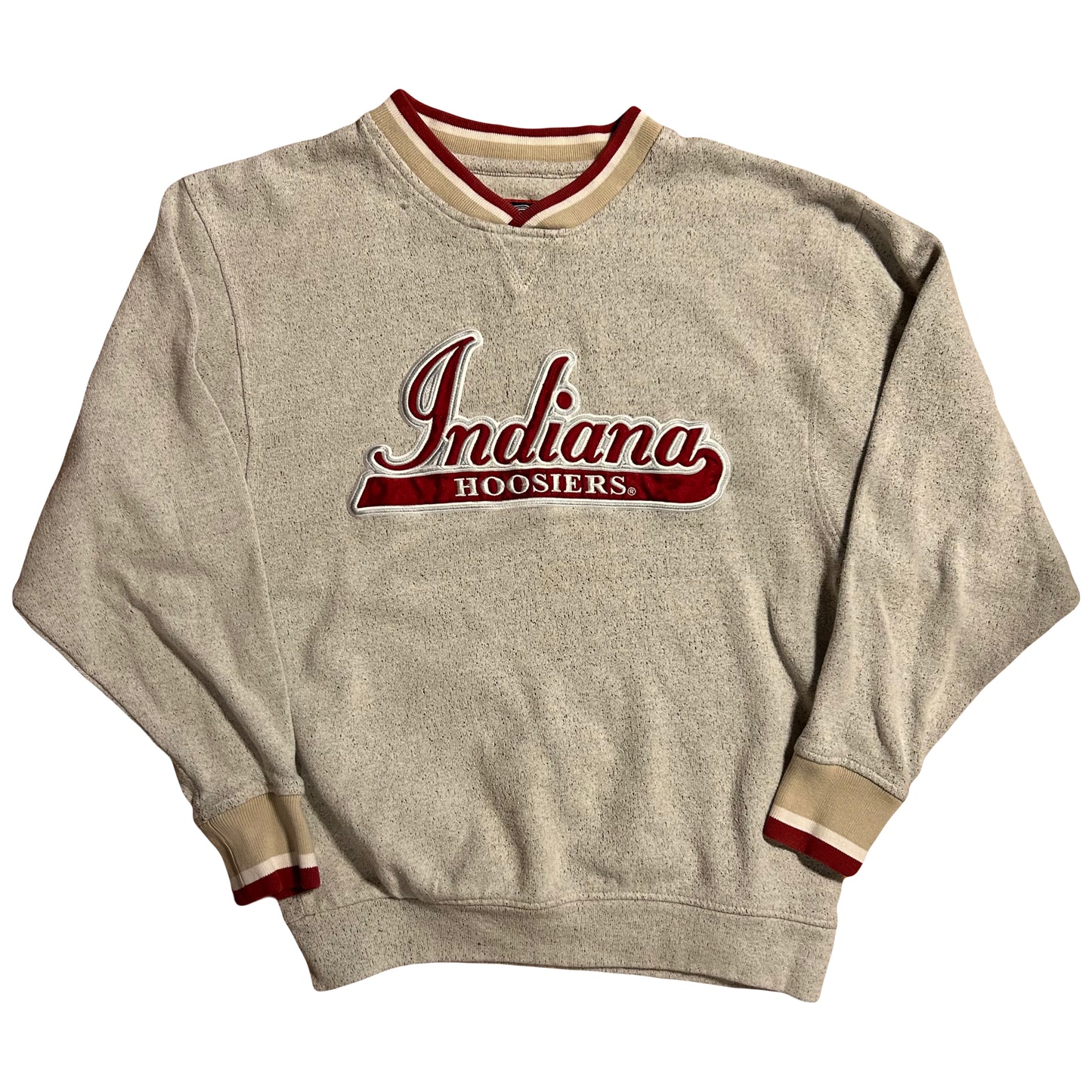 90’s Indiana University Hoosiers College Crewneck Sweatshirt - Large - 22” x 26”