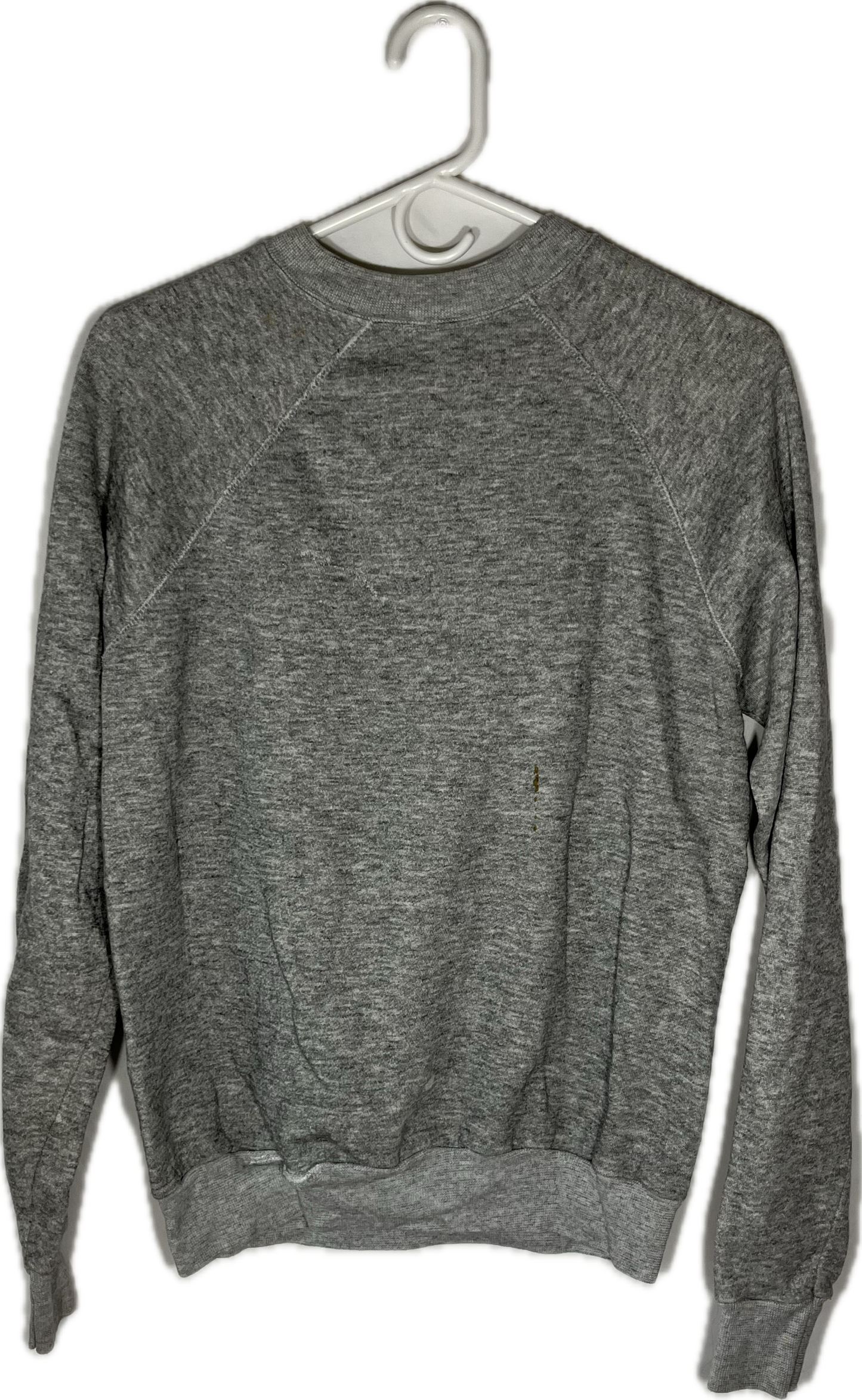 80’s Blank Grey Crewneck Sweatshirt - Small - 19.5” x 24”