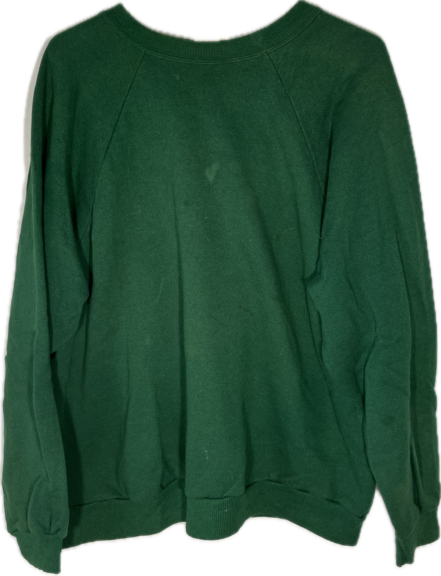 90’s Hanes Her Way Blank Green Boxy Crewneck Sweatshirt - XLarge - 25” x 24.5”