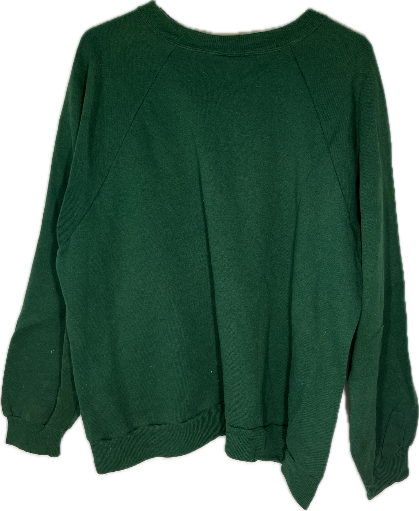 90’s Hanes Her Way Blank Green Boxy Crewneck Sweatshirt - XLarge - 25” x 24.5”