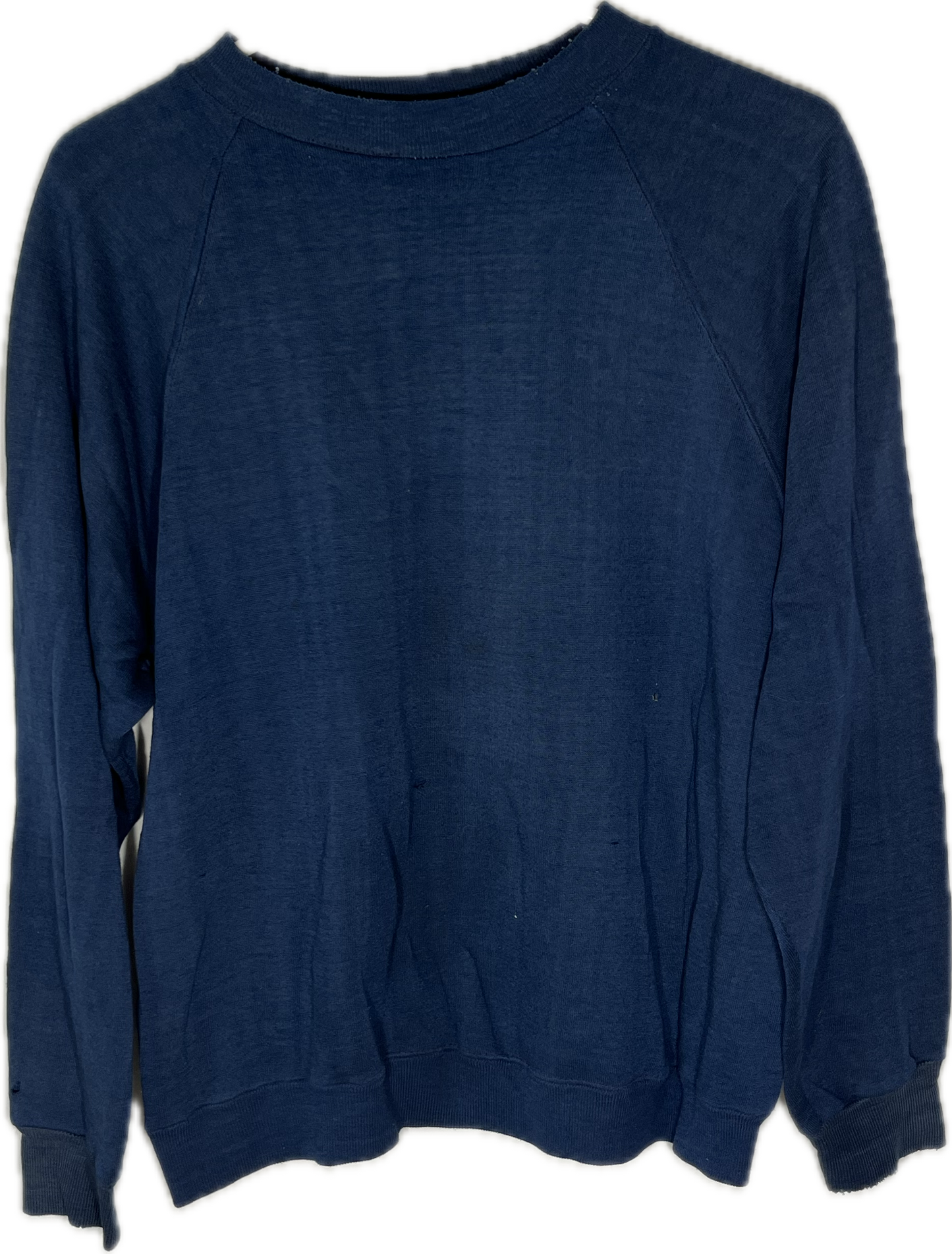 80’s Sears Boxy Blank Navy Crewneck Sweatshirt - Medium - 21.5” x 23”