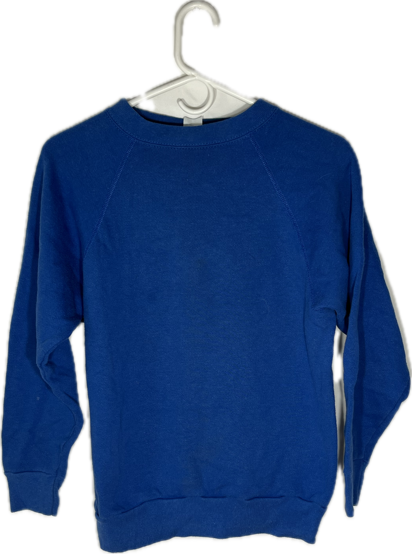 80’s Tultex Blank Blue Crewneck Sweatshirt - XSmall - 17” x 23”