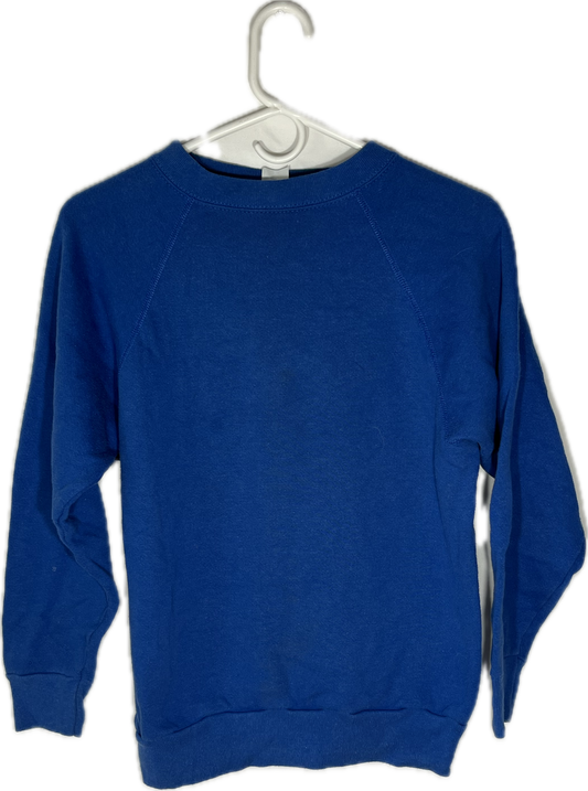 80’s Tultex Blank Blue Crewneck Sweatshirt - XSmall - 17” x 23”