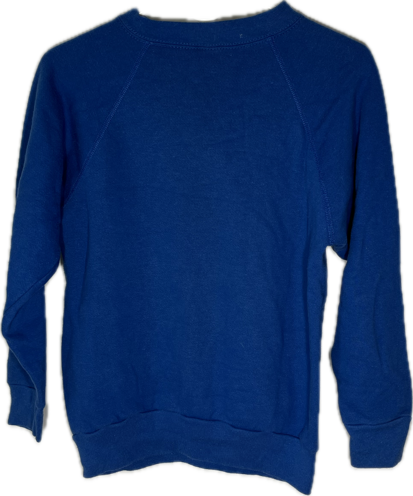 80’s Tultex Blank Blue Crewneck Sweatshirt - XSmall - 17” x 23”