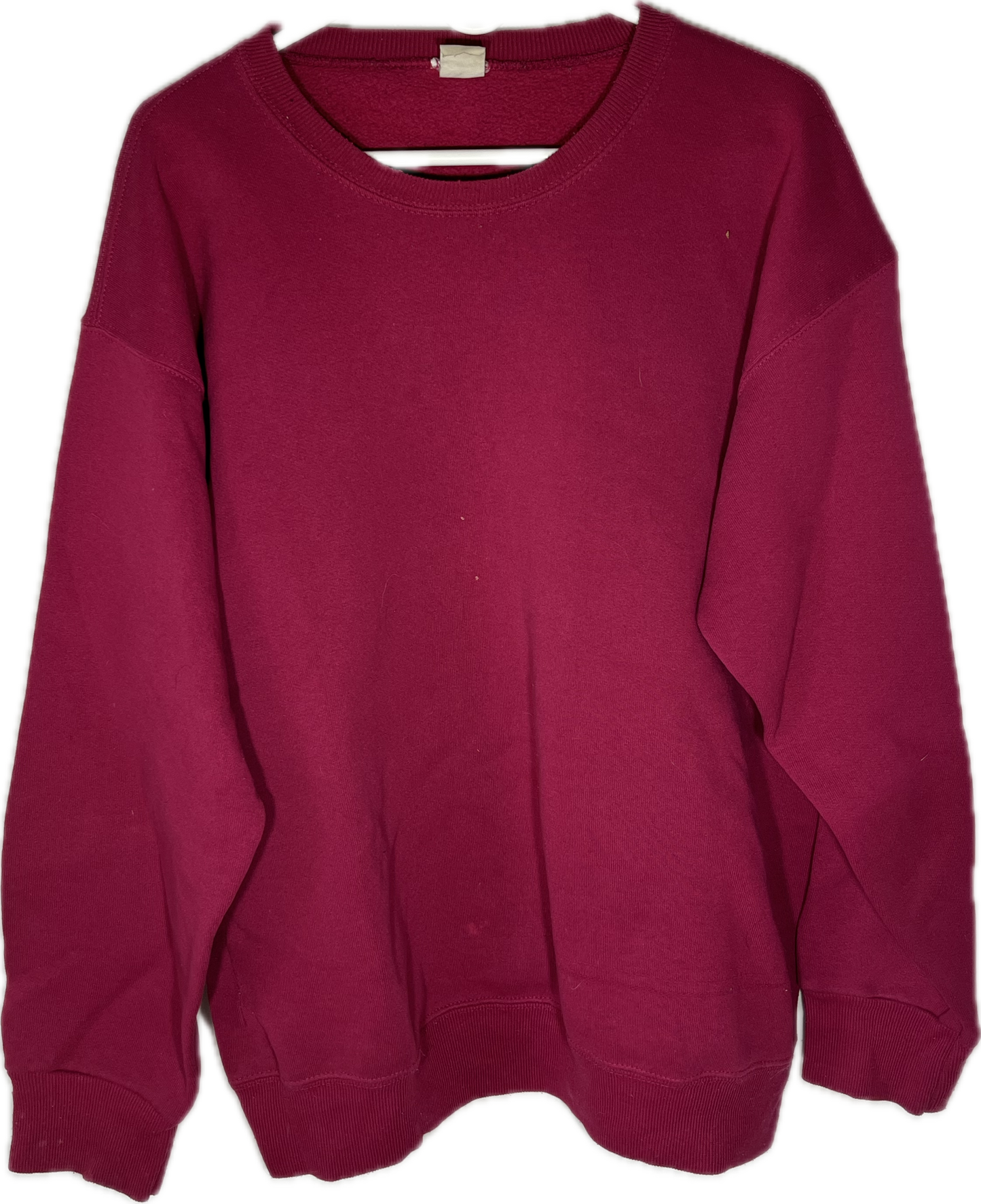 80’s Blank Pinkish Red Crewneck Sweatshirt - Large - 23” x 27.5”