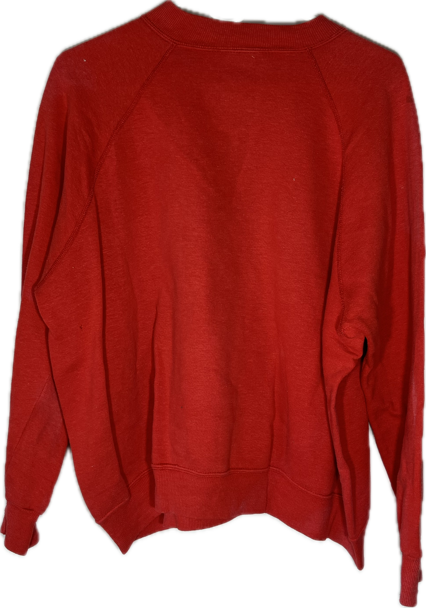 80's Basset Walker Blank Red Boxy Crewneck Sweatshirt - XLarge - 25” x 24”