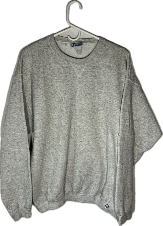 80’s Discus Athletics Blank Grey Crewneck Sweatshirt - Large - 22.5” x 27”