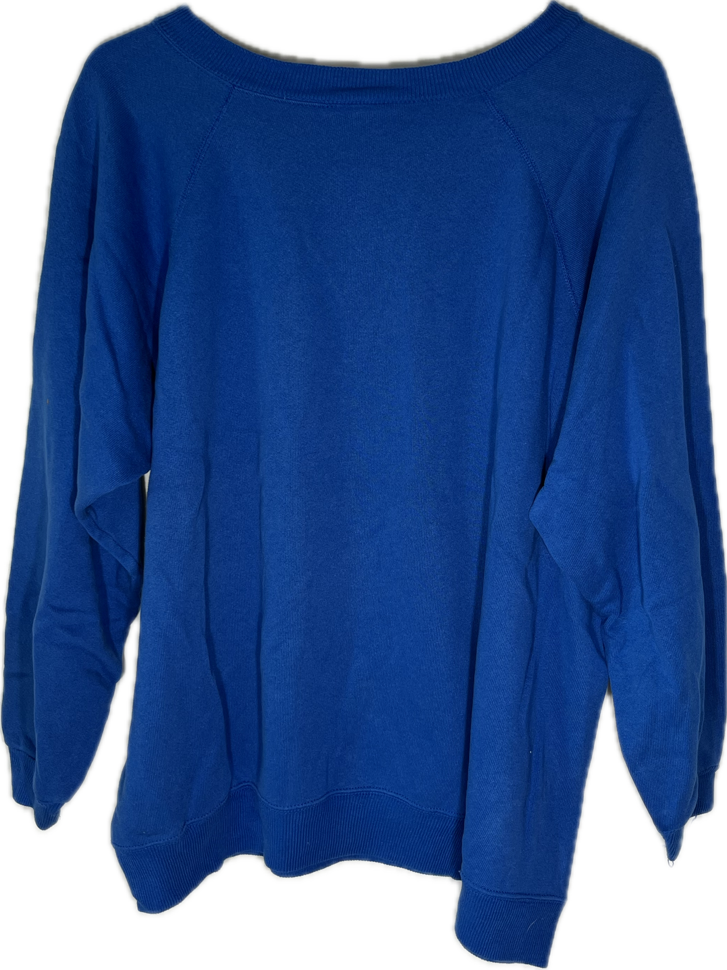 80’s Hanes Blank Blue Boxy Crewneck Sweatshirt - XLarge - 24.5” x 23.5”