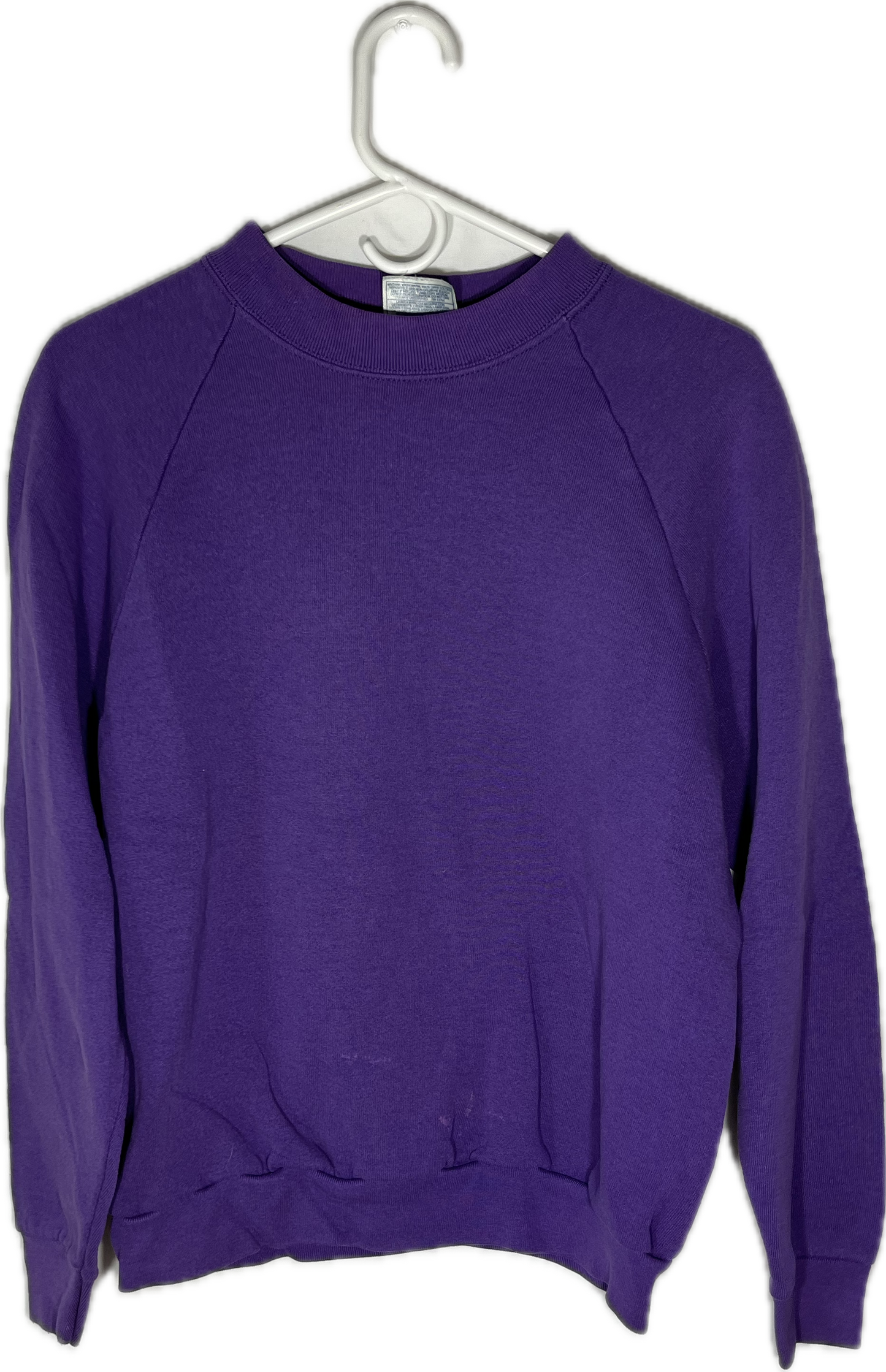 90’s FOTL Blank Purple Crewneck Sweatshirt - Medium - 20” x 23.5”