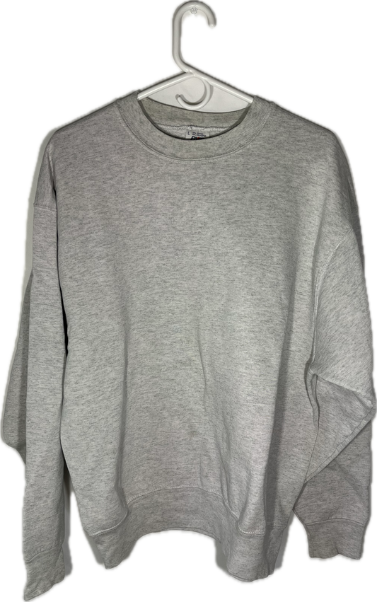 90’s BVD Blank Grey Crewneck Sweatshirt - Large - 23” x 26”