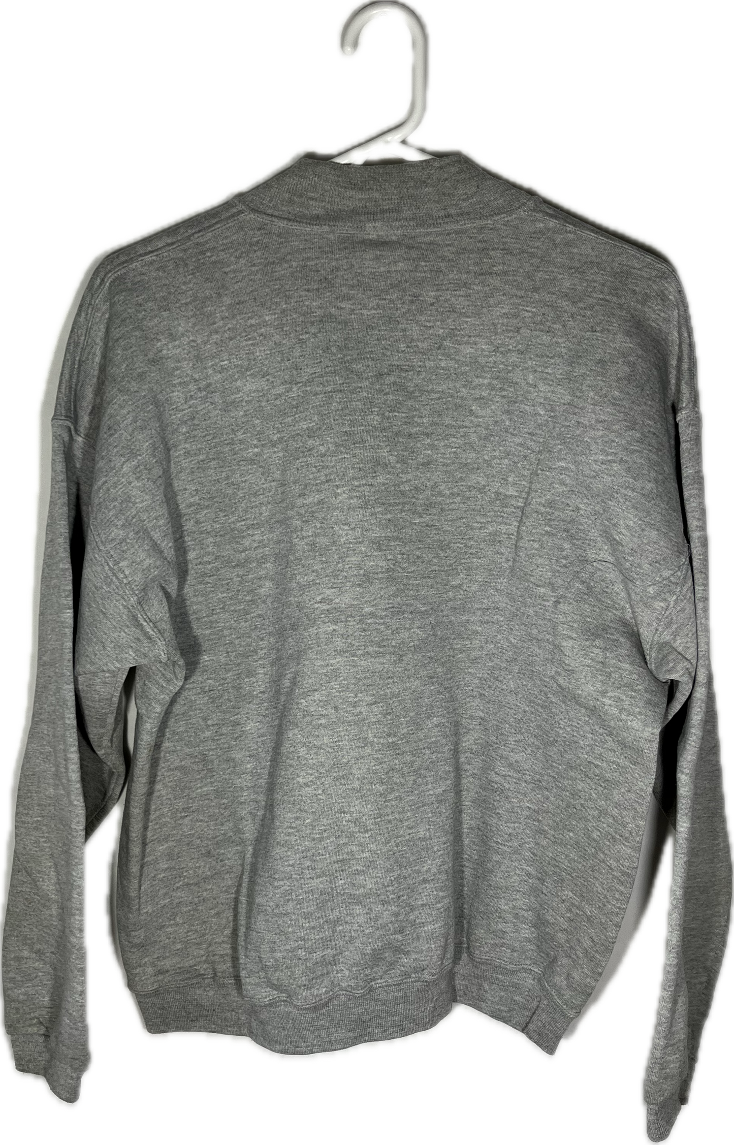 90’s Russell Athletic Blank Grey Crewneck Sweatshirt - Large - 22” x 24.5”