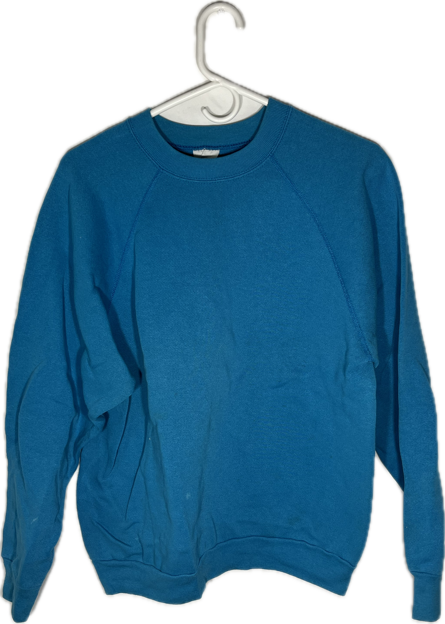 80’s Tultex Blank Turquoise Crewneck Sweatshirt - Medium - 20.5” x 24”