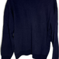 80’s Blank Navy Vneck Crew Sweatshirt - Medium - 21.5” x 23.5”