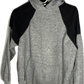 80's Blank Boxy Grey Hoodie Sweatshirt - Large - 22” x 24”