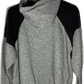 80's Blank Boxy Grey Hoodie Sweatshirt - Large - 22” x 24”