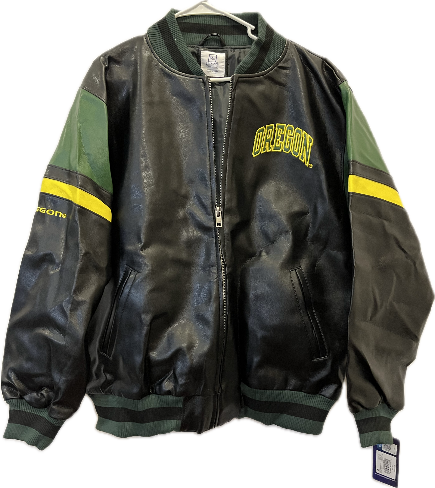 Oregon Ducks Varsity Jacket - XLarge - 25” x 29.5”