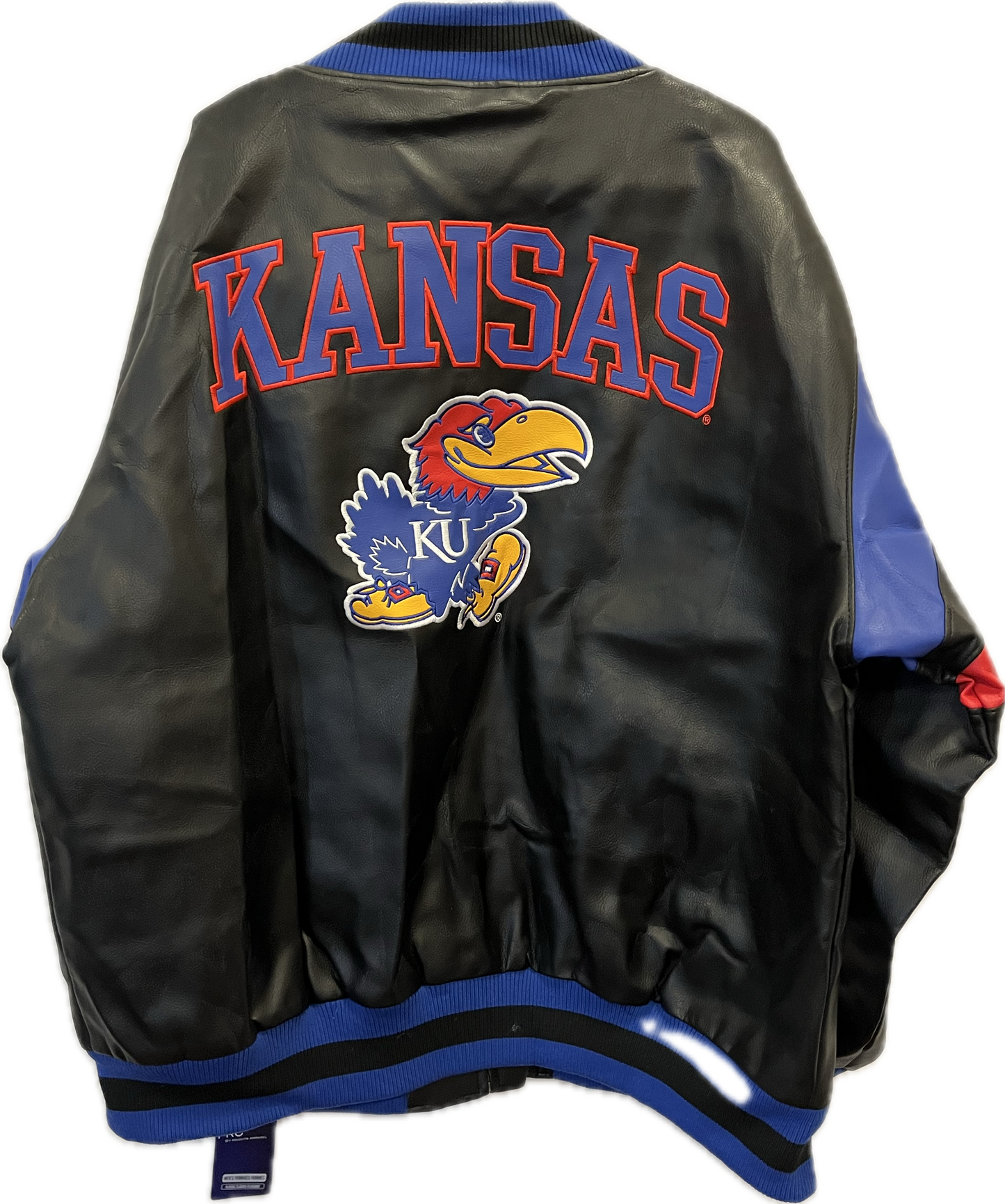 NWT Kansas Jayhawks Varsity Jacket - XLarge - 26.5” x 30.5”