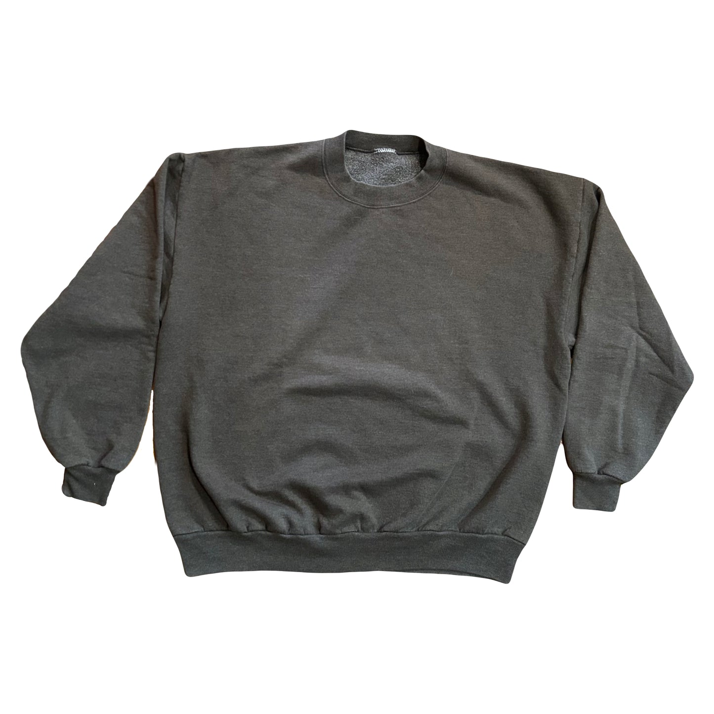 90’s Grey Blank Crewneck Sweatshirt - Boxy XLarge - 25.5” x 27”