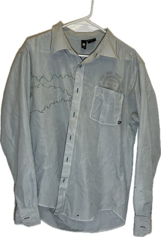 Element Skateboards Button Up Shirt - Medium - 20” x 30.5”