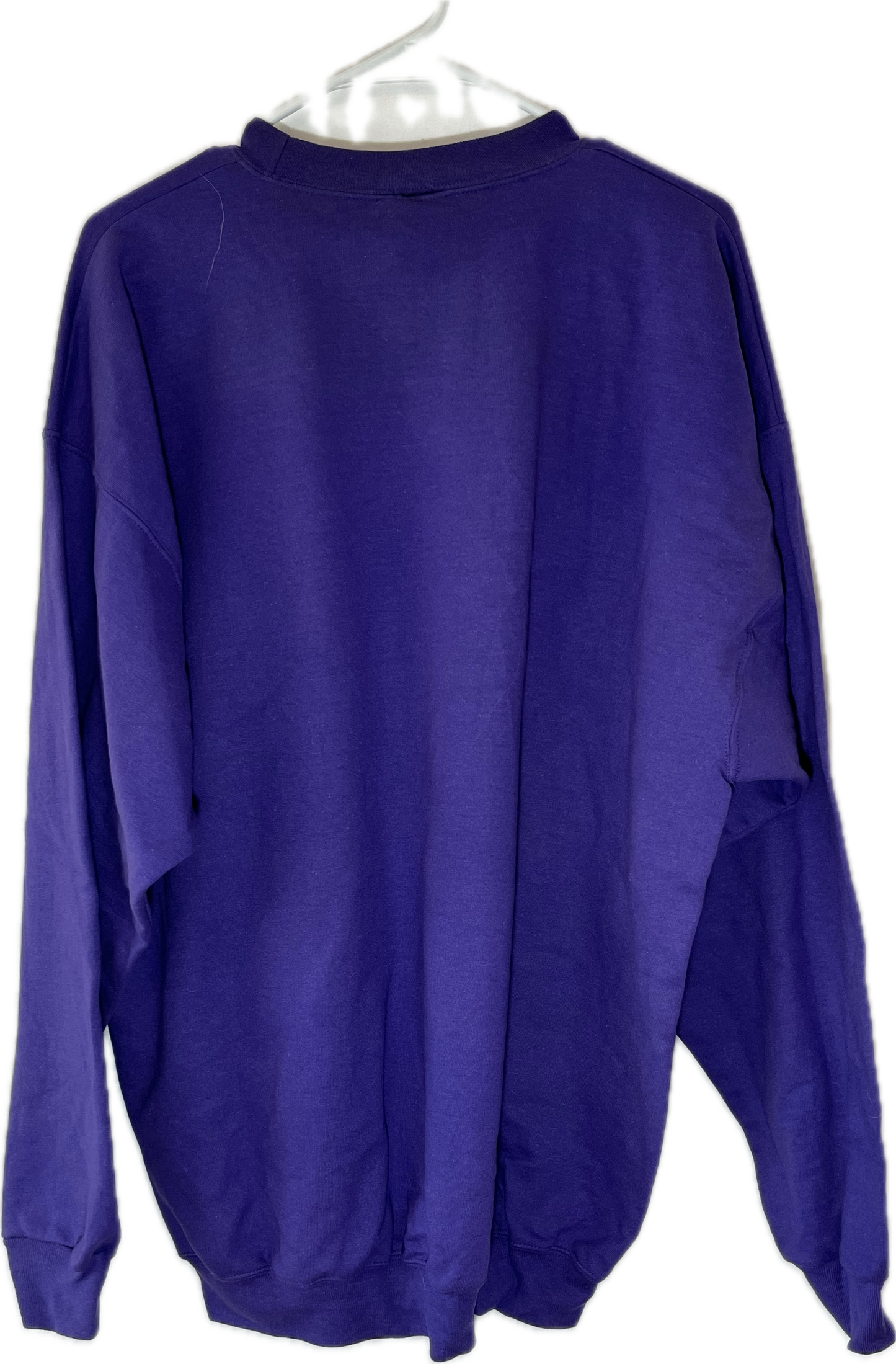 90’s Blank Purple Crewneck Sweatshirt - XLarge - 25” x 31”