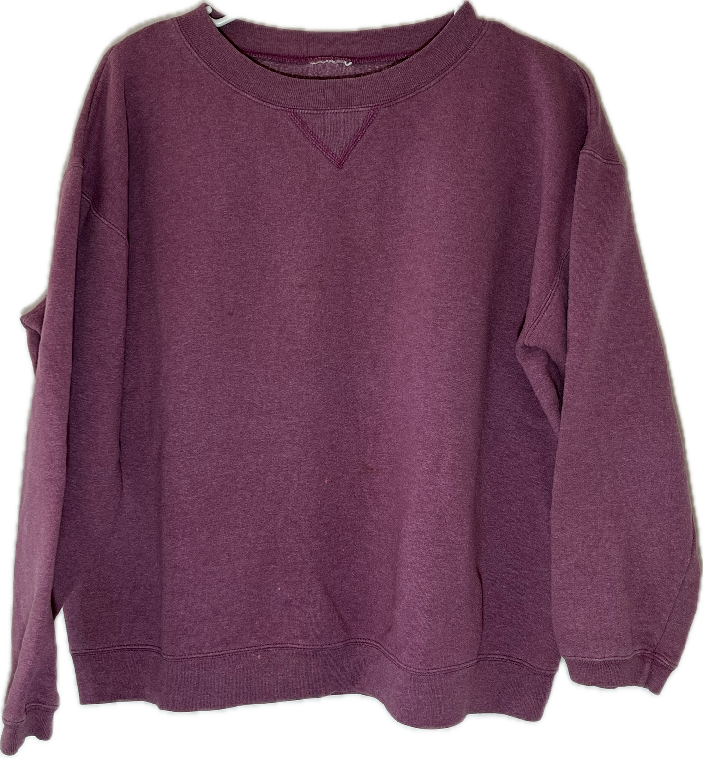 90’s Blank Purple Pink Crewneck Sweatshirt - Large - 23” x 22”