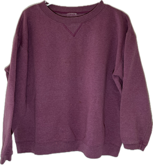 90’s Blank Purple Pink Crewneck Sweatshirt - Large - 23” x 22”