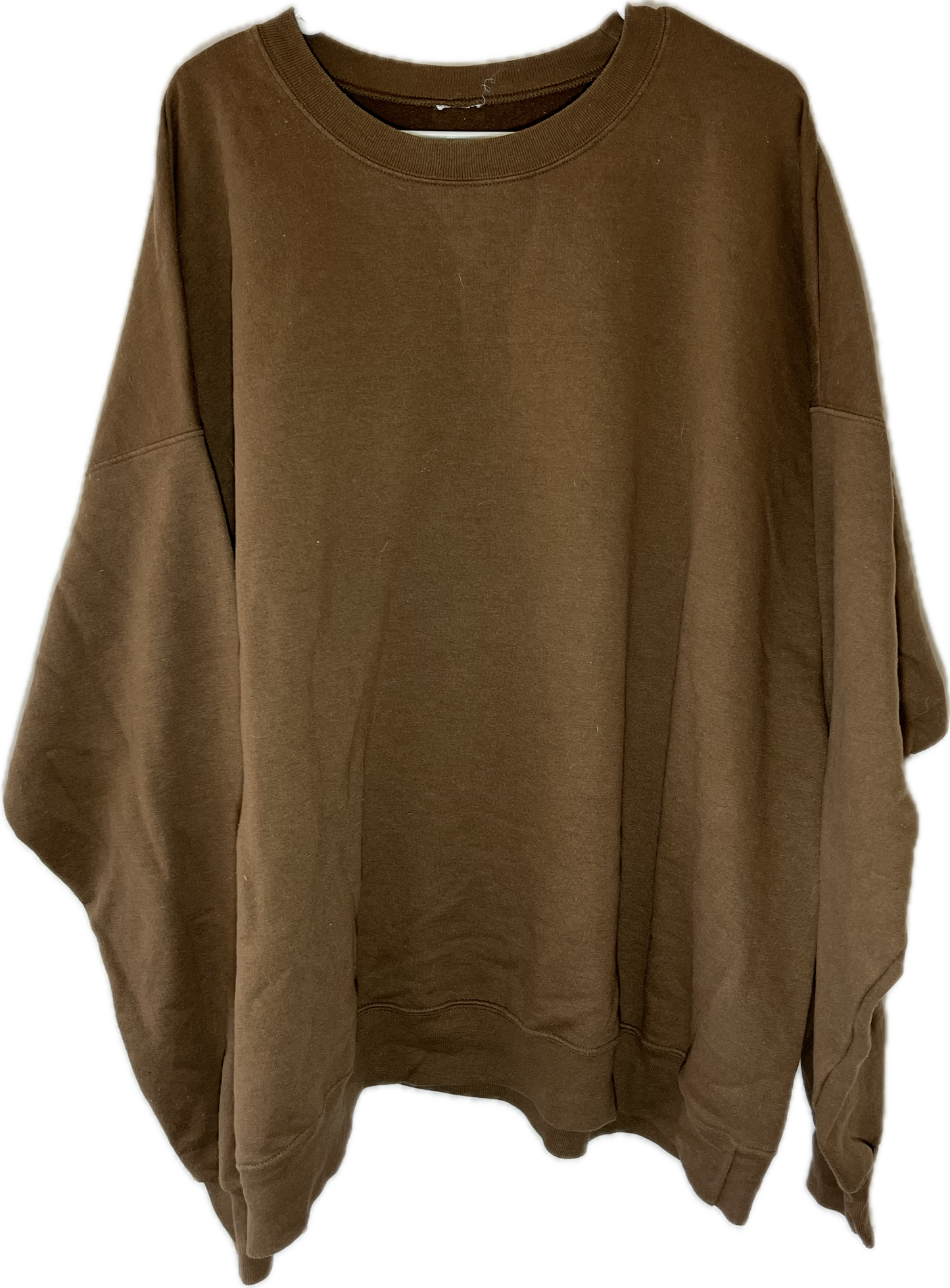 Blank Brown Crewneck Sweatshirt - XLarge - 30.5” x 28”