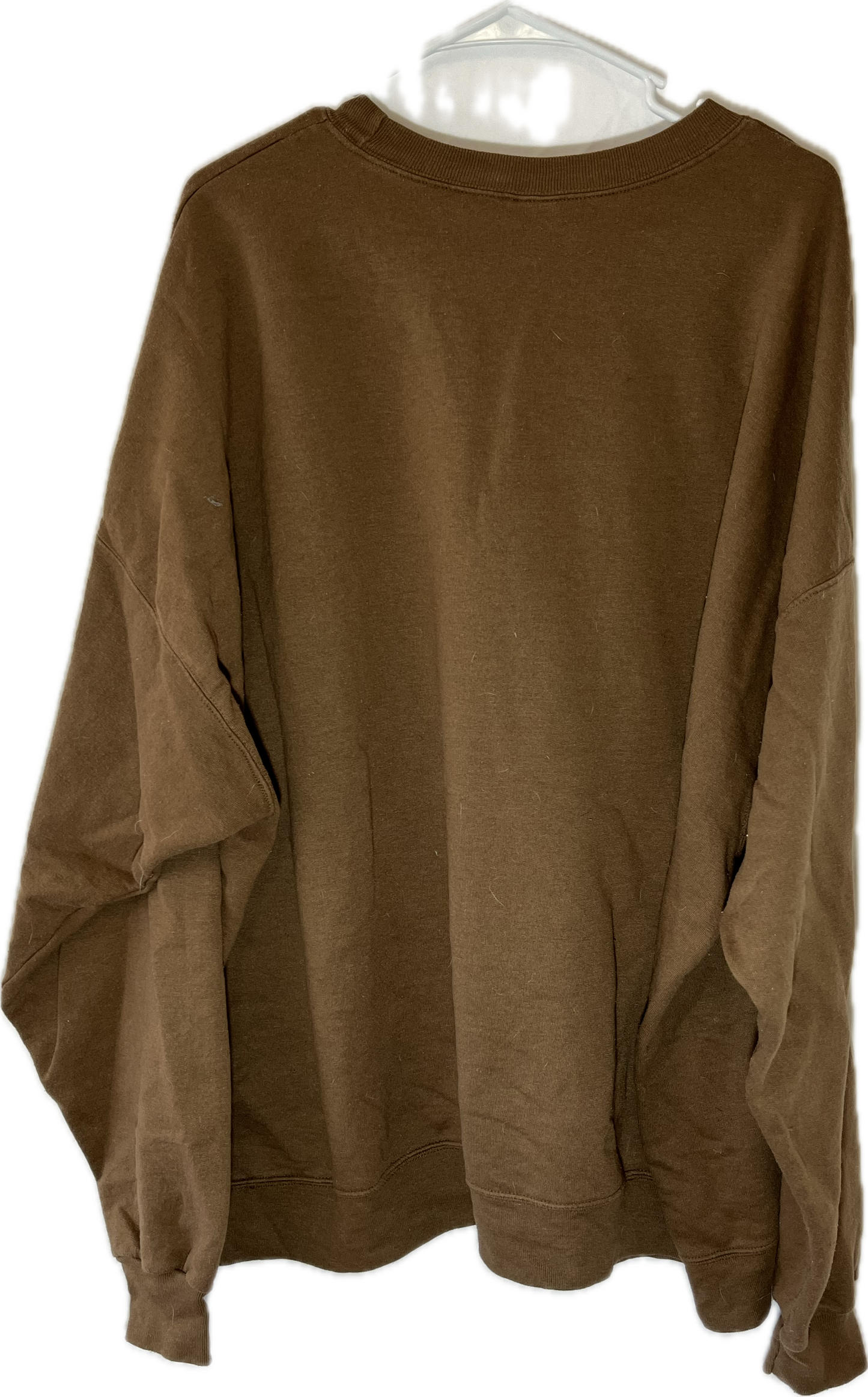 Blank Brown Crewneck Sweatshirt - XLarge - 30.5” x 28”