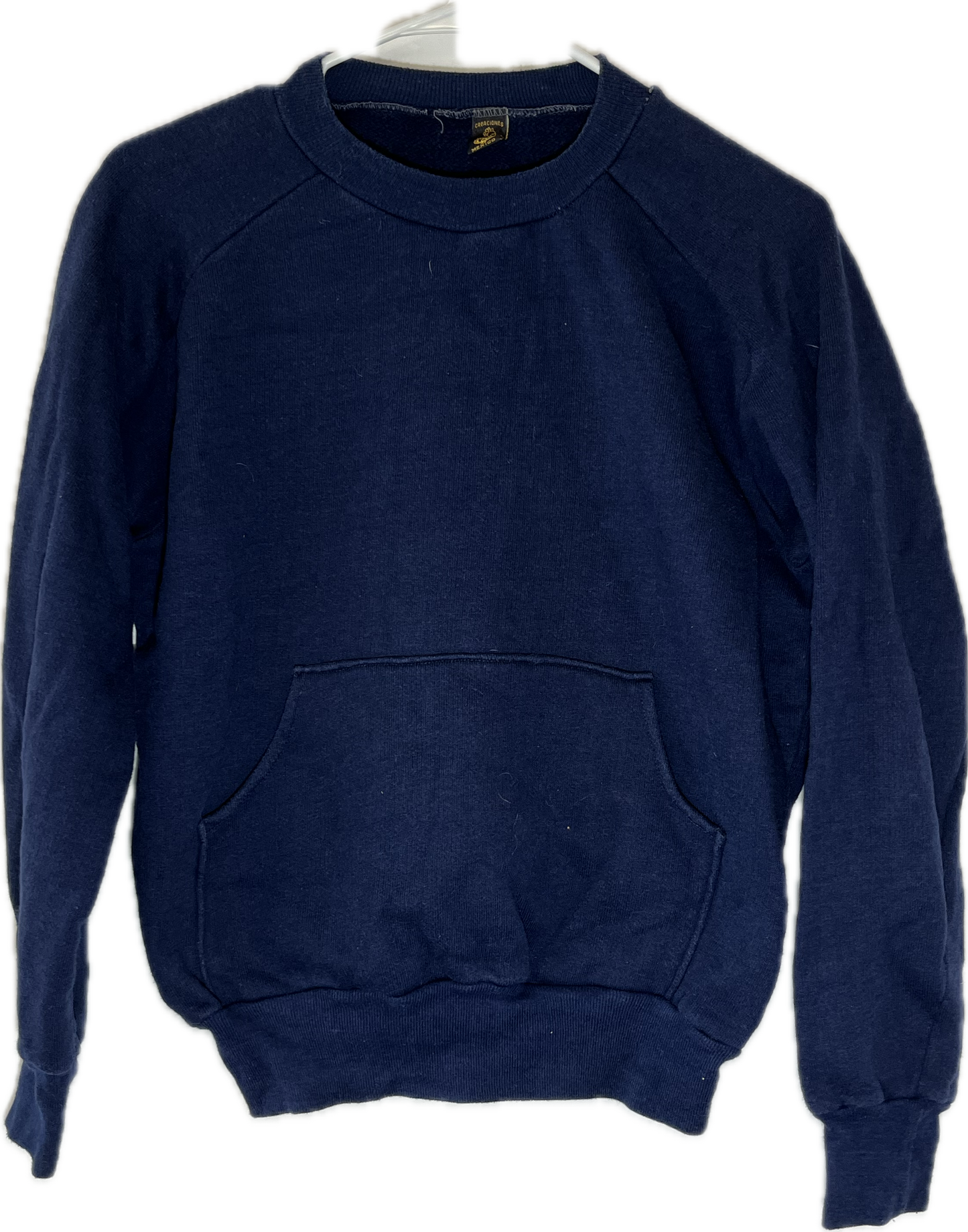 90’s Blank Pocket Crewneck Sweatshirt - Medium - 20.5” x 22”