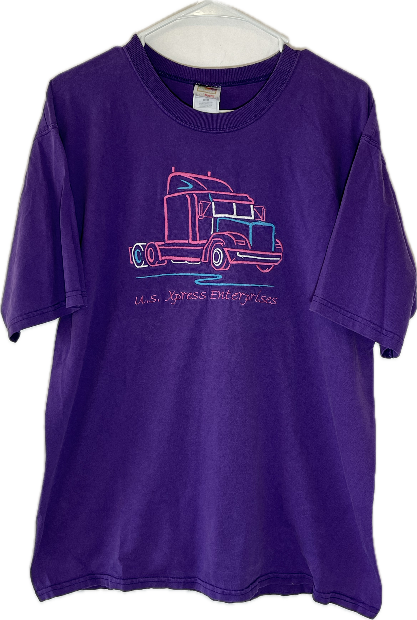 Trucking Embroidered Tshirt - Medium - 21.5” x 27.5”