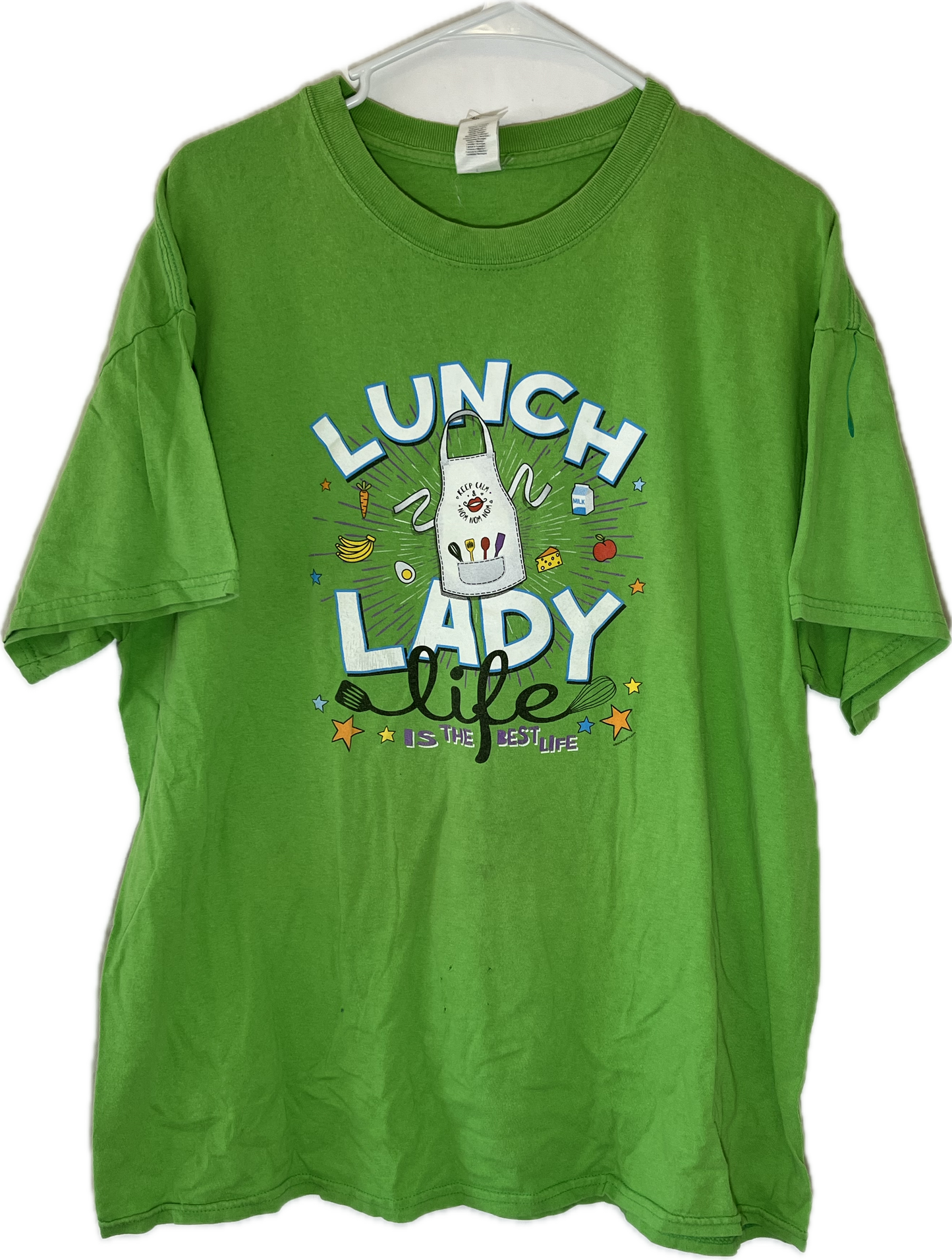 Lunch Lady Life Tshirt - Large - 23” x 27.5”