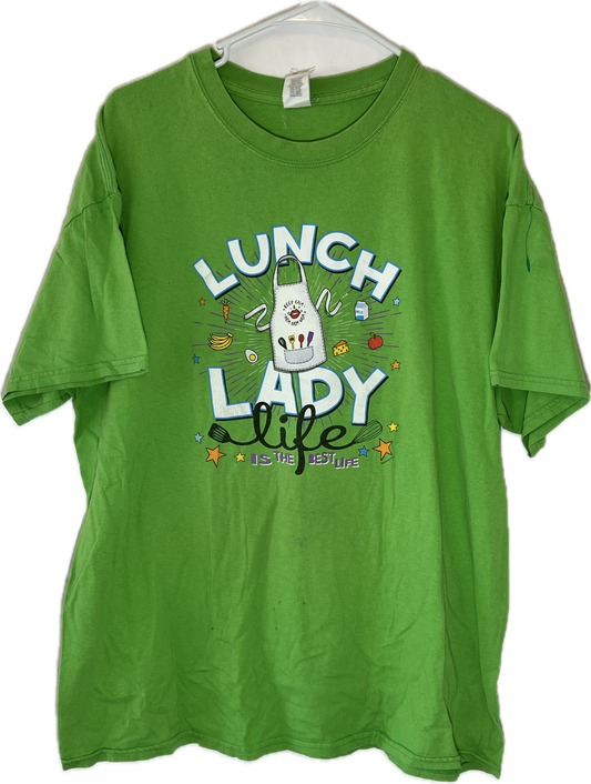 Lunch Lady Life Tshirt - Large - 23” x 27.5”