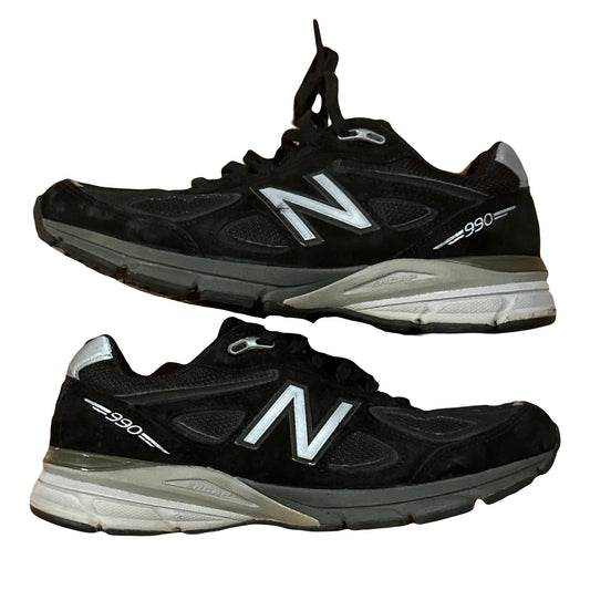 New Balance 990 MiUSA Black Walking Sneakers - 7.5M