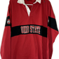 Ohio State Rugby Button Up Shirt - Medium - 21” x 29”