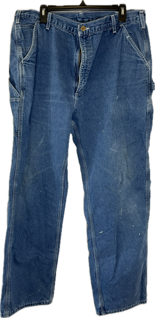 Carphartt Flannel Lined Carpenter Jeans - 38” x 32”