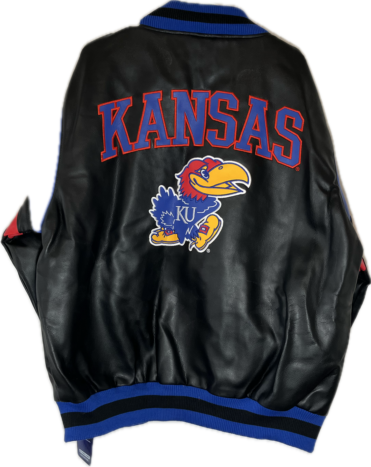 NWT Kansas Jayhawks Varsity Jacket - XLarge - 25.5” x 30”