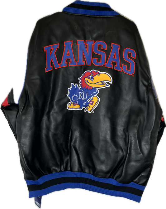 NWT Kansas Jayhawks Varsity Jacket - XLarge - 25.5” x 30”