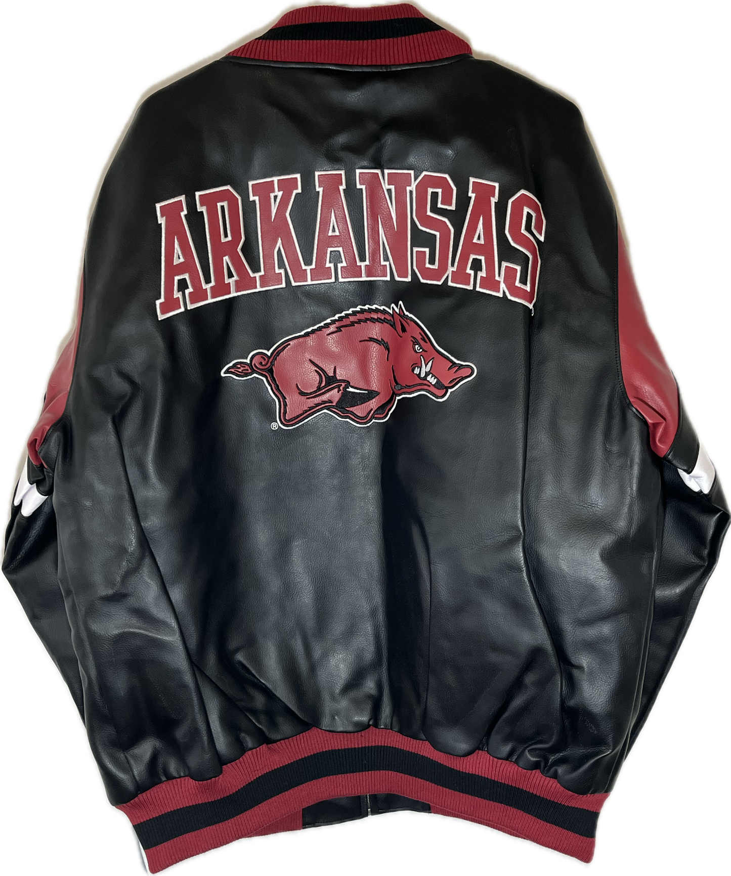 NWT Arkansas Razorbacks Varsity Jacket - XLarge - 25” x 29.5”