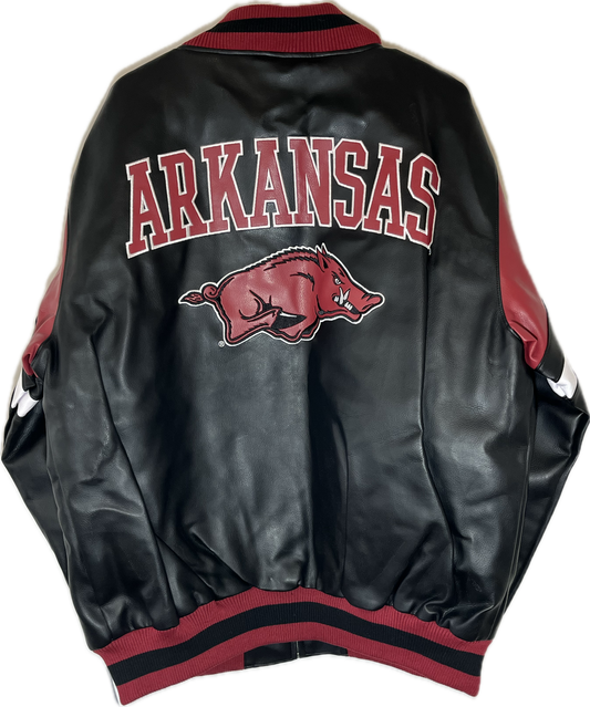 NWT Arkansas Razorbacks Varsity Jacket - XLarge - 25” x 29.5”